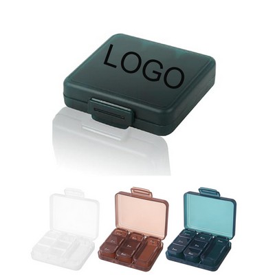 Weekly 7-Day Pill Organizer Portable Medication Dispenser Travel-Friendly Pill Box